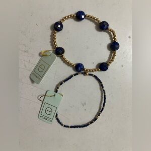 Enewton Admire Gold Lapis Blue 3mm Bracelet and Game Day Navy size 6.25